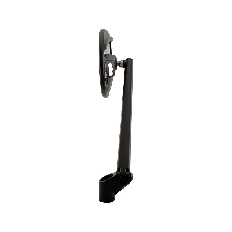 Pair of Aluminium-Carbon Mirrors (M10x1.25)(2 Right + 1 Left Pins) for Ktm, Bmw Nero